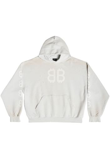 Balenciaga BB logo hoodie - White