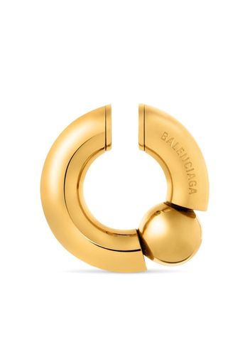 Balenciaga logo-engraved ear cuff - Gold