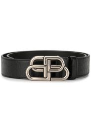 Balenciaga Bb Signature 30 Monogram Belt - Neutrals