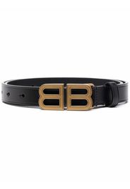 Balenciaga Reversible monogram-pattern Belt - 1060 - BlackBlackGrey