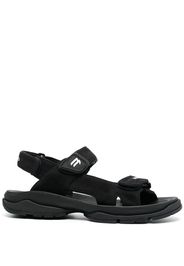 BALENCIAGA Tourist logo touch-strap sandals - Black