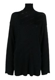 Balenciaga debossed-logo jumper - Black