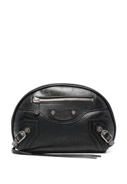 Balenciaga small Le Cagole leather make up bag - Black