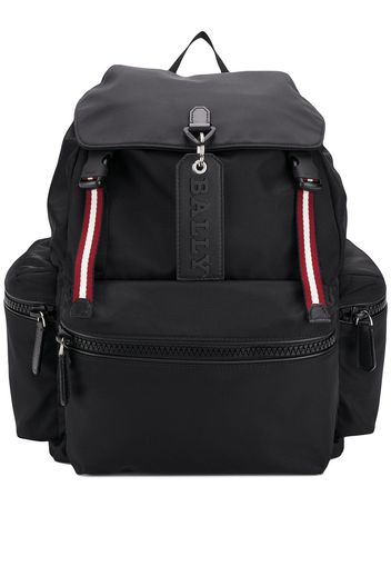 Bally logo charm backpack - Black