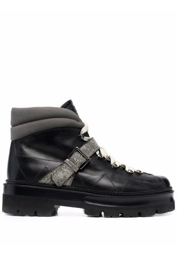 Bally lace-up leather boots - Black