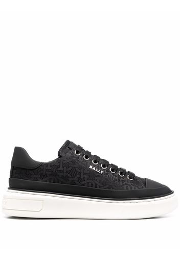 Bally chain-print low-top sneakers - Black