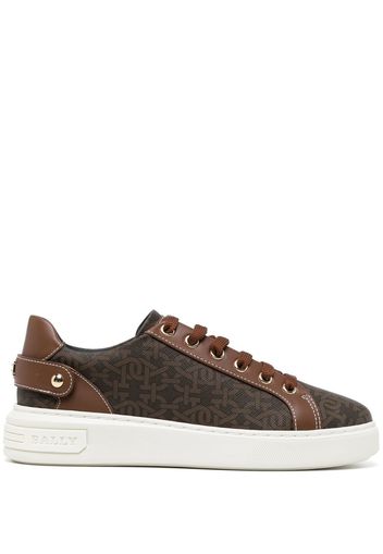 Bally low-top panelled sneakers - Brown