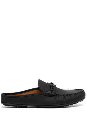 Bally logo-horsebit backless loafers - Black