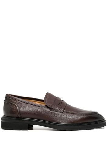 Bally crossover strap detail loafers - Brown