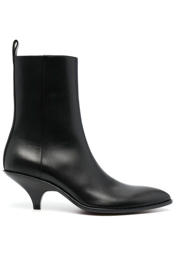 Bally 65mm pointed-tip leather boots - Black