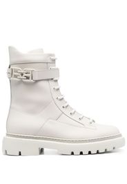 Bally Gioele leather ankle boots - White