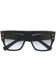 Balmain Eyewear Marble-print Cat-Eye Sunglasses - Blue