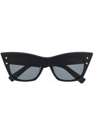 Balmain Eyewear Marble-print Cat-Eye Sunglasses - Blue