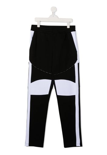 TEEN colour-block track trousers