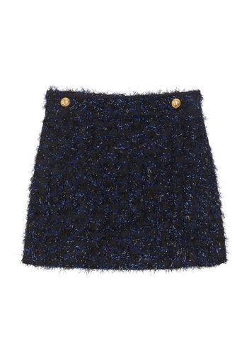 Balmain Kids tweed mini skirt - Blue