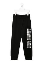 Balmain Kids logo print track pants - Black