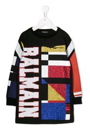 Balmain Kids graphic print shirt - Black