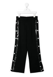 button detail track pants