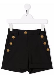 Balmain Kids decorative-button tailored shorts - Black