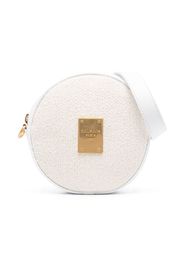 Balmain Kids logo-plaque shoulder bag - White