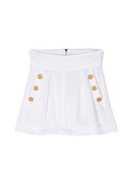 Balmain Kids decorative-button shorts - White