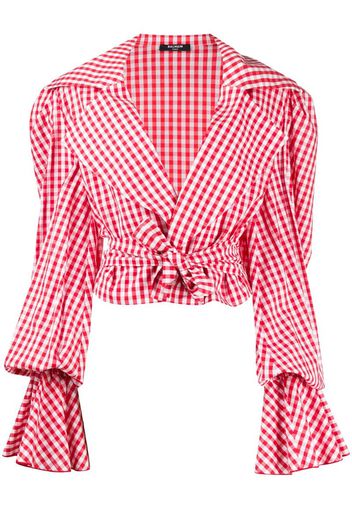 gingham cropped top