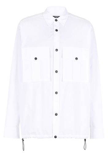 Balmain patch pocket over shirt - White