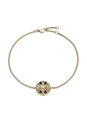 Balmain 18kt yellow gold Emblem chain bracelet