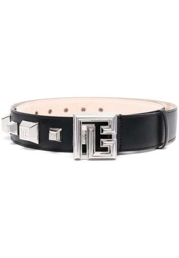 Balmain studded silver-tone belt - Black