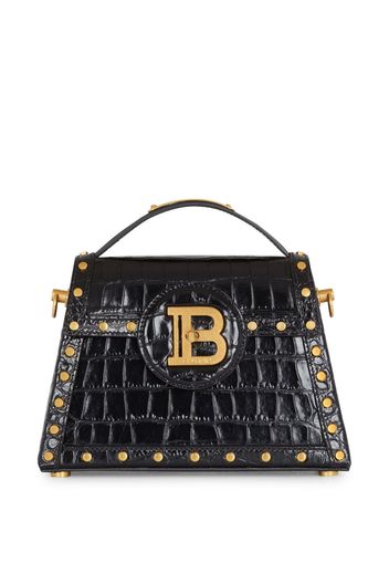 Balmain Bbuzz Dynastie embossed-crocodile bag - Black