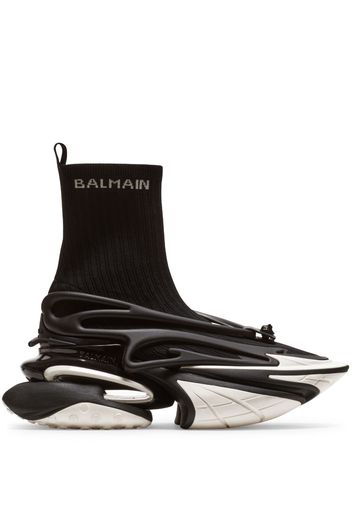 Balmain Unicorn knitted sneakers - Black