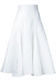 Bambah Snowflake midi skirt - White