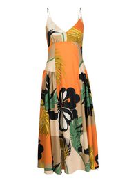 Bambah Amazonia mix-print sleeveless dress - Multicolour