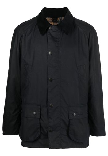 Barbour collared wax jacket - Blue