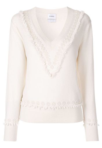 Barrie Romantic Timeless cashmere V neck pullover - Neutrals