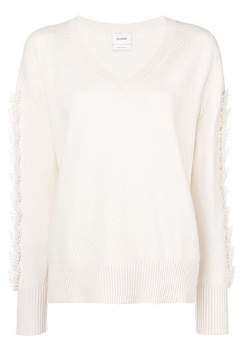 Barrie Troisieme Dimension cashmere V-neck pullover - White