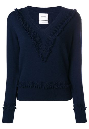 Barrie Romantic Timeless cashmere V neck pullover - Blue