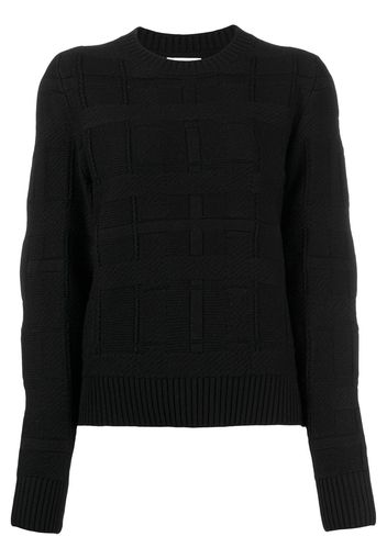 Barrie tartan pattern jumper - Black