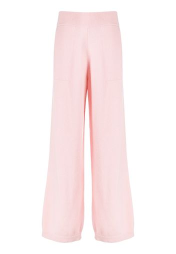 wide-leg cashmere trousers