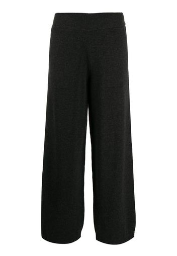 wide leg knitted trousers