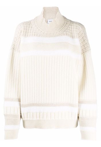 Barrie colour-block cashmere jumper - Neutrals