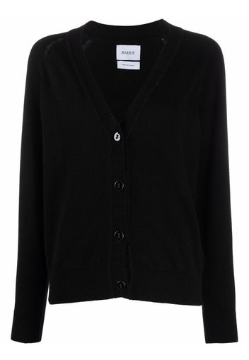 Barrie rib-trimmed cashmere cardigan - Black