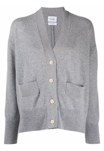 Barrie rib-detail cashmere cardigan - Grey