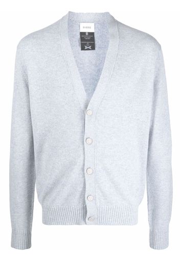 Barrie logo appliqué cashmere cardigan - Blue