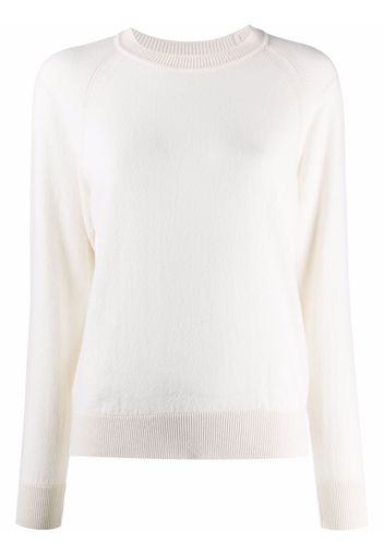 Barrie rib-trimmed cashmere jumper - White