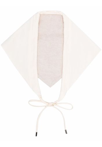 Barrie two-tone knitted foulard - Neutrals