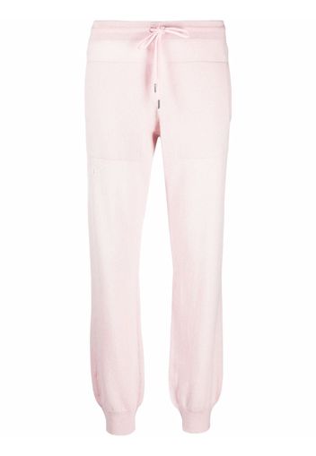 Barrie drawstring cashmere trackpants - Pink