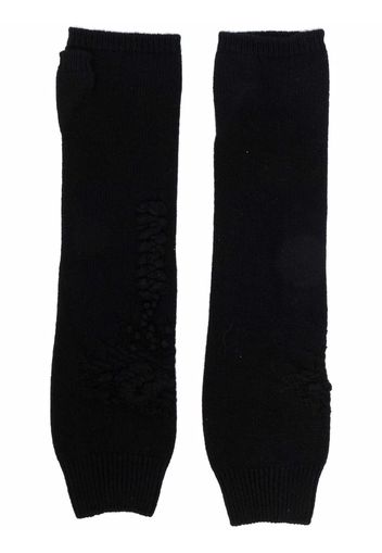 Barrie cashmere mittens - Black