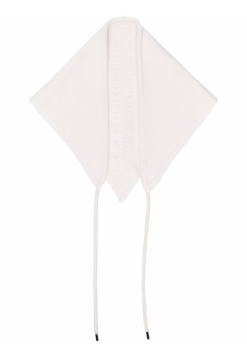 Barrie draped-strap cashmere foulard - Neutrals