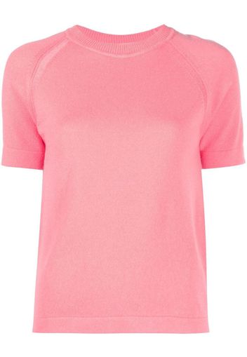 Barrie short-sleeve knitted top - Pink